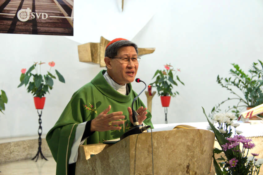 Kard. Tagle u werbistów w Rzymie