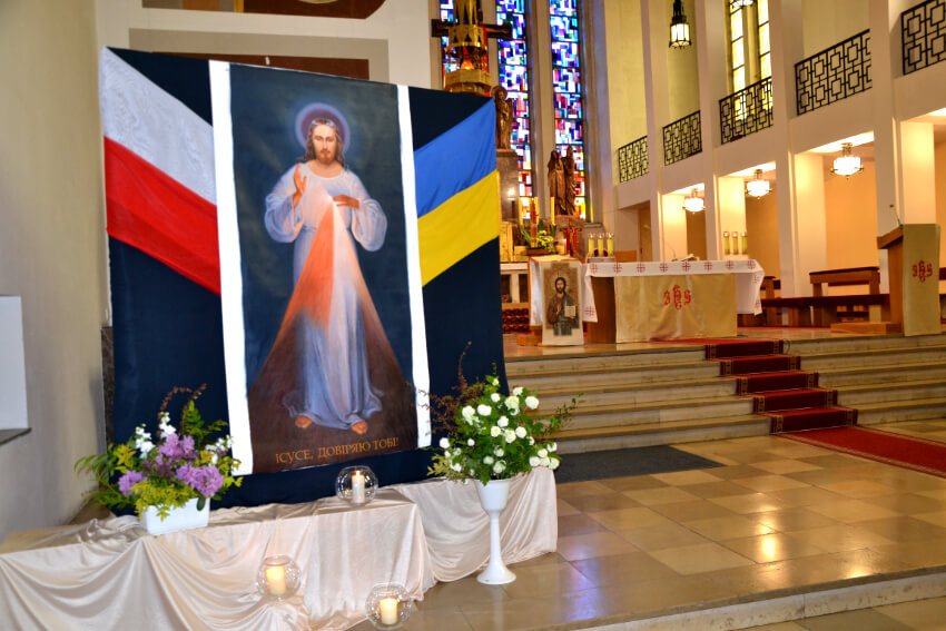 Obraz Jezusa Miłosiernego dla Ukrainy