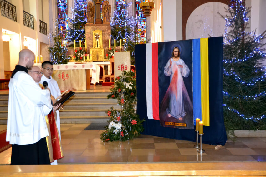 Obraz Jezusa Miłosiernego dla Nowej Uszycy w Ukrainie